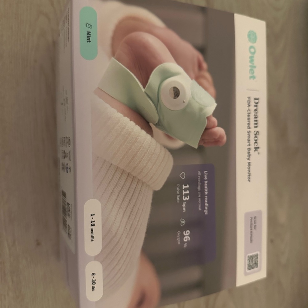 Owlet Dream Sock Baby Monitor - Mint Green